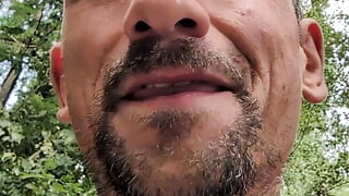 Wanking in the park