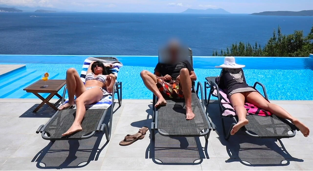 PUBLIC! His wife can’t satisfy him, so he fucks me right by the HOTEL POOL!