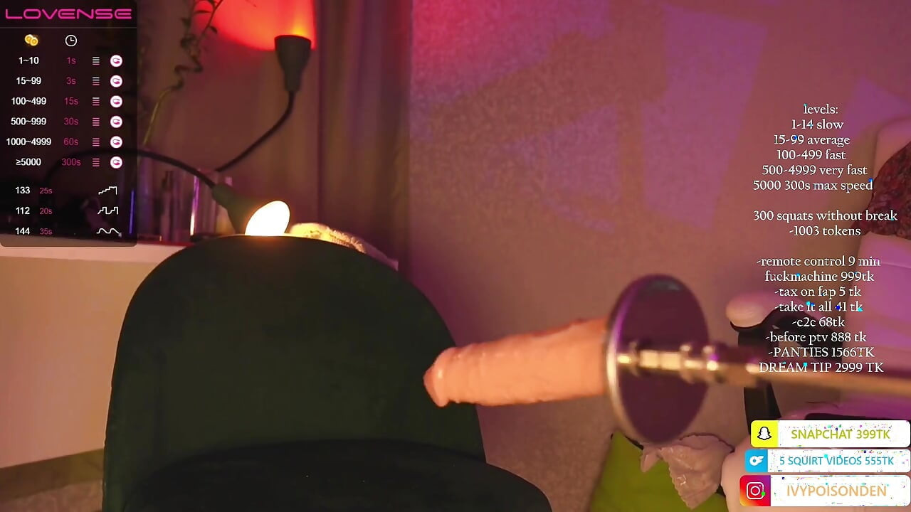 I leaned over and immediately cum in a squirting orgasm on my floor! fuckmachine fucking my pussy