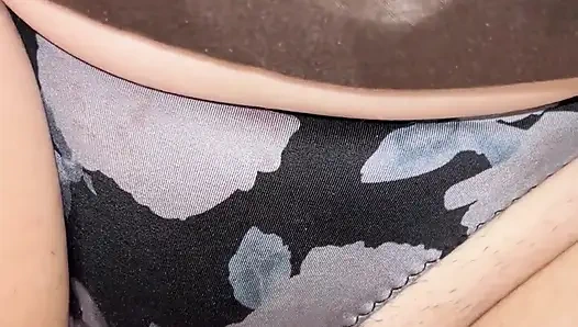 This Morning I Dropped by My Hairy MILF Neighbor's House and Came All Over Her Panties