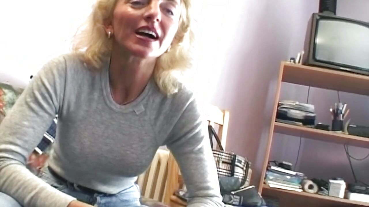 Mature Blonde Deepthroats Throbbing BBC - Hairy Pussy Clenching Orgasm