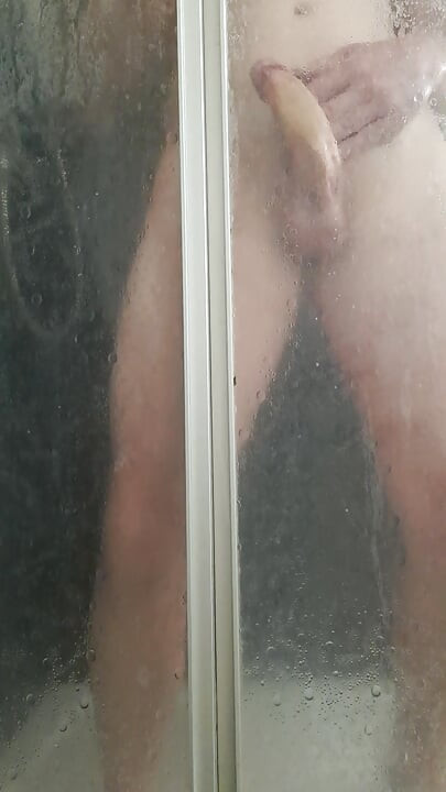 Jerk off my cock in the shower.