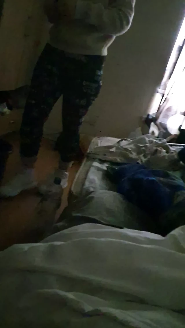 Step mom pull off leggings and fuck Bulgarian step son