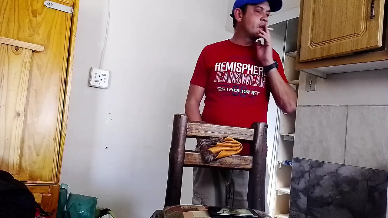 Fucking a chair with alot of lube,massive pre cum cumshot must see