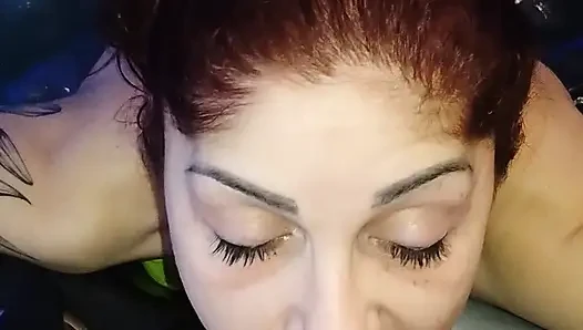 Blowjob in Jacuzzi, Cum on Face and in Mouth