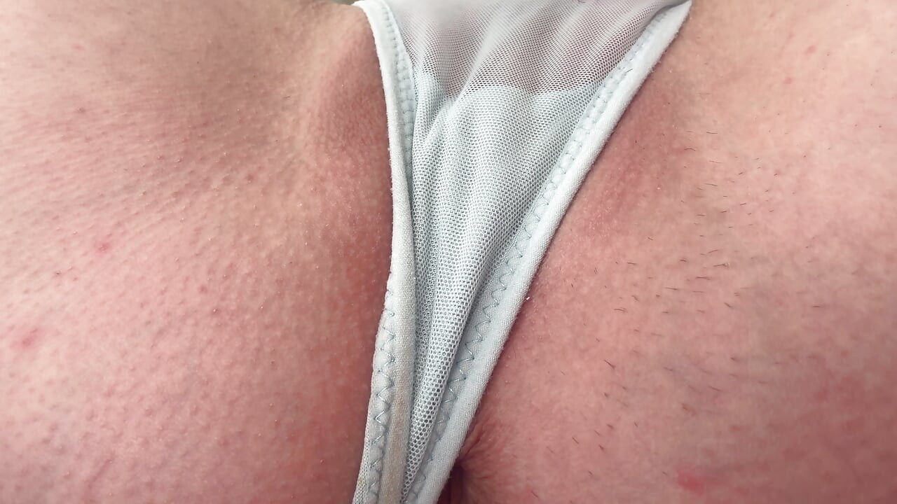 Extreme Close Up Blue Panties Fingering and Squirt