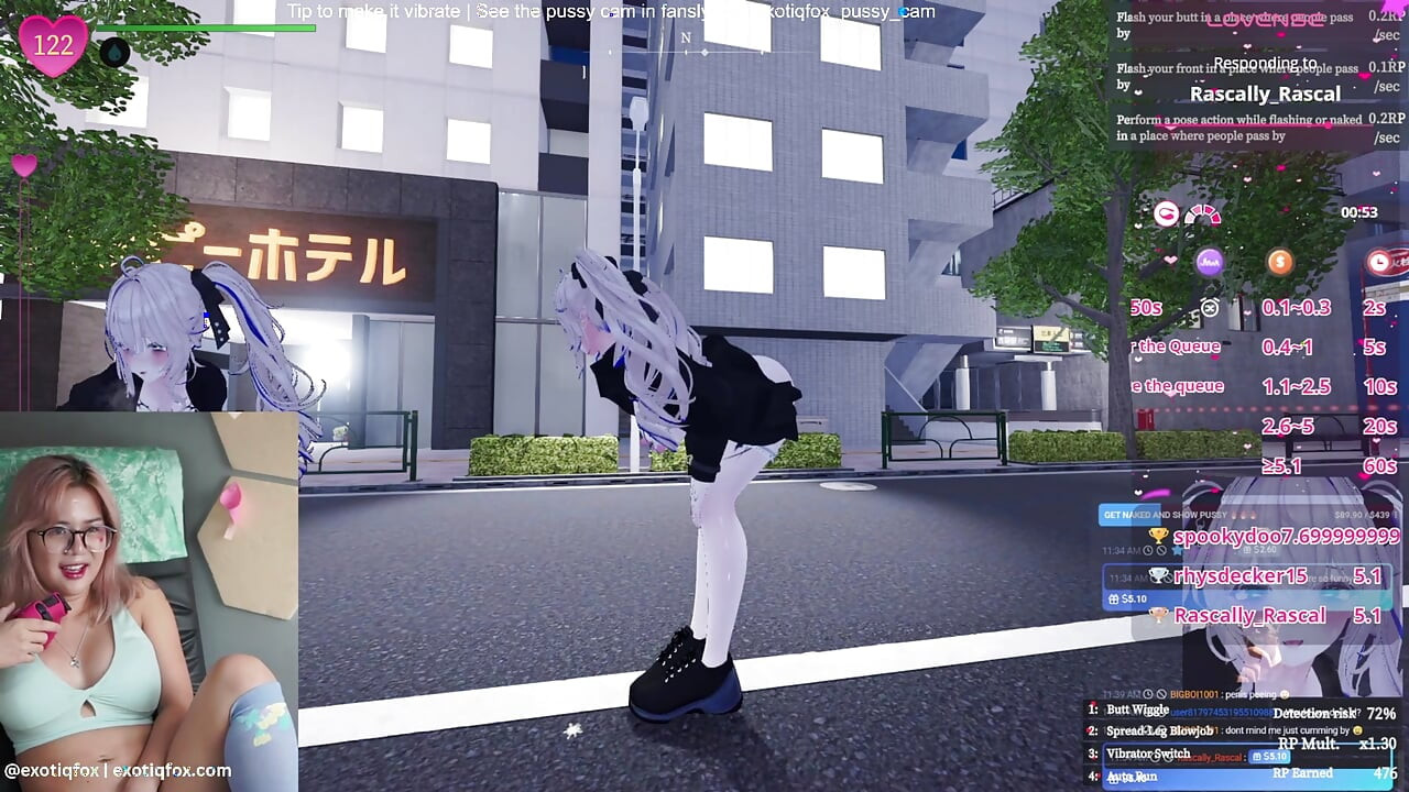 Slatka gejmerka hentai gejmer japanska igra tajni flasher manaka