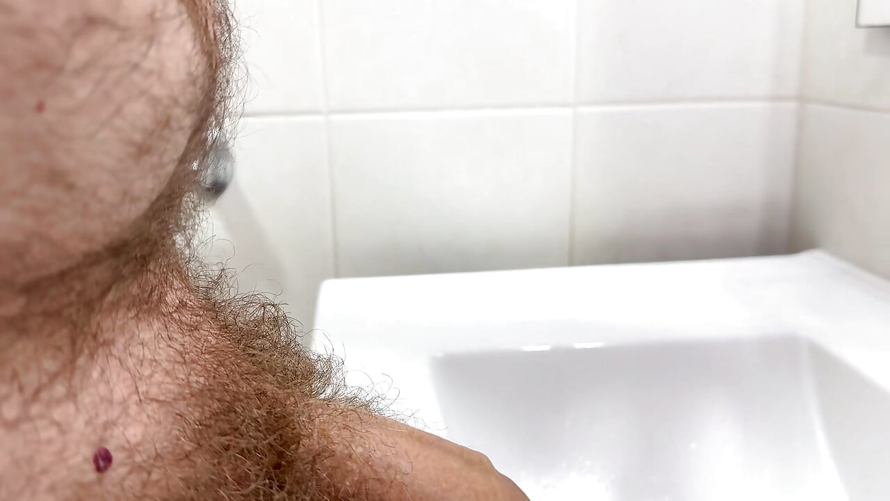 Cum in bathroom