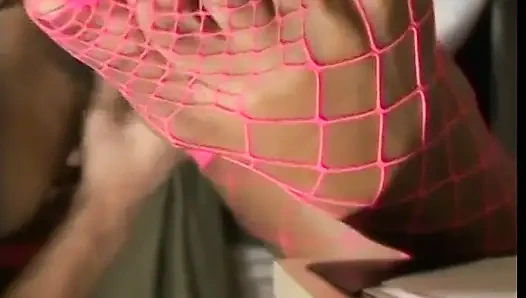 White oturma odasında sulu zenci amcığını yiyor