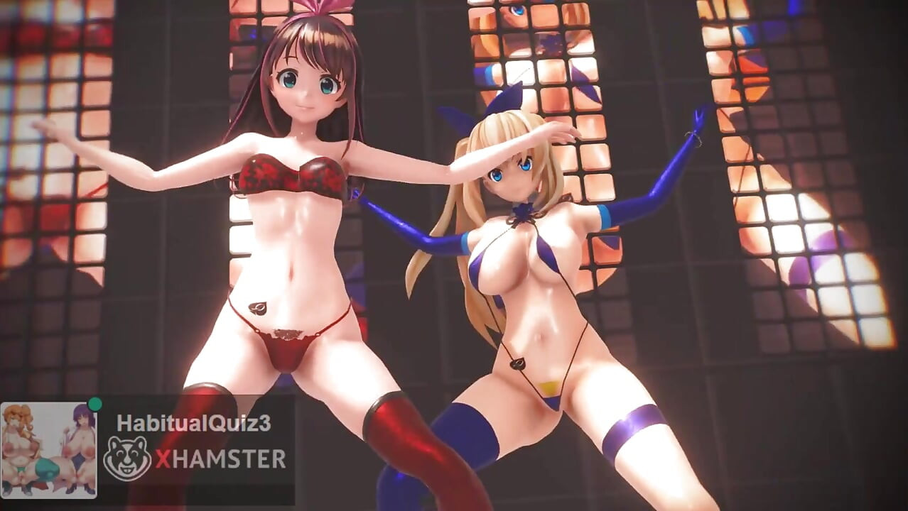 mmd r18  Kizuna AI & Mirai Akari FUCK Me sex dance ahegao ntr fuck hard dildo 3d hentai