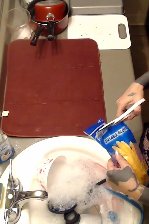 1st Time Dish Glove User