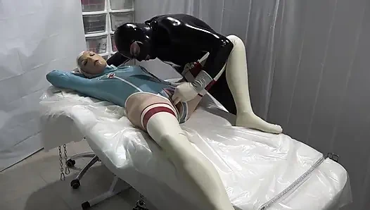Latex Danielle - The patient is examining the doctor and the doctor is playing with herself