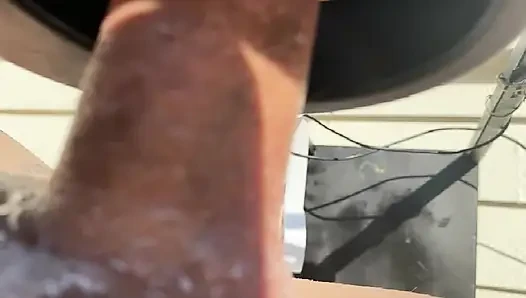 Açık havada yakın çekim orgazm