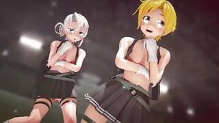MMD R-18 Anime κορίτσια σέξι κλιπ χορού 249