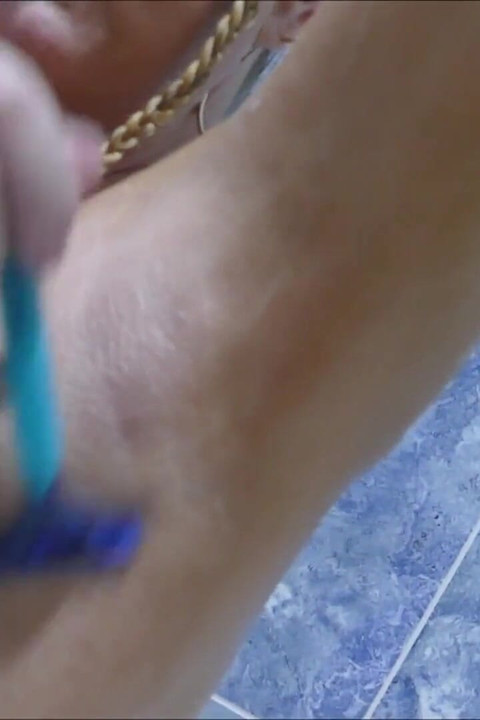 Shaving My Armpits & Washing My Naked Body in Bubbles