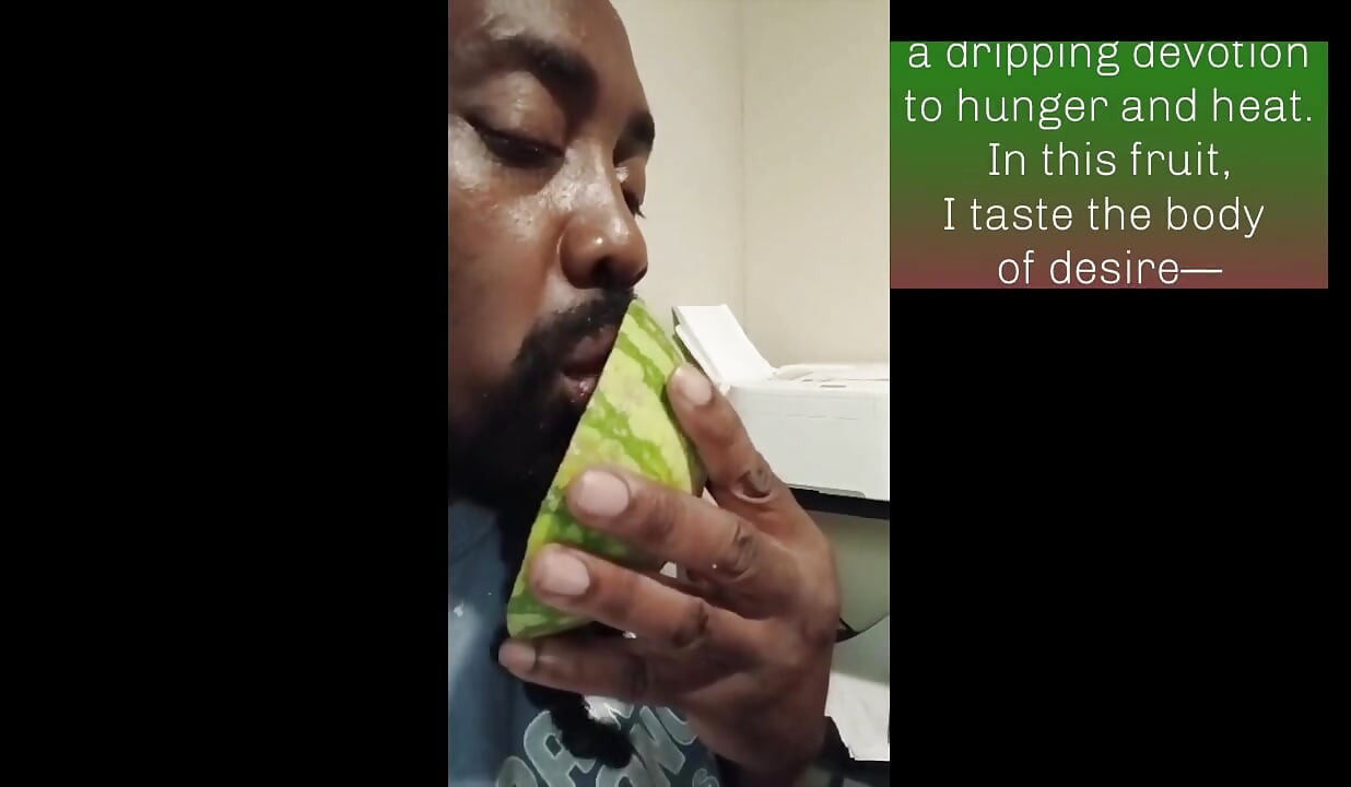 licking Juicy juice on my tongue