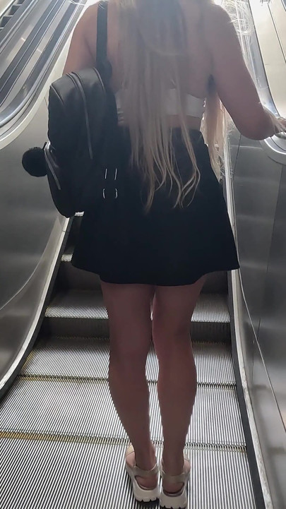 She Plays with a Vibrator on the Subway and Calls Me to Leave Cum in Her Holes