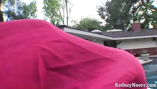 Gorgoues nostaljik fahişe yağlanıyor ve yutuyor