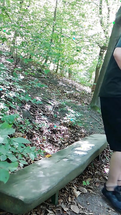 Nylon Fetish Break on the Seilbahnberg