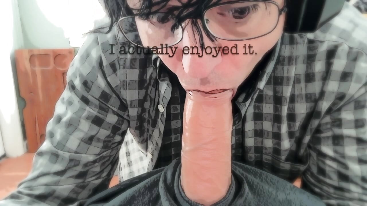 Straight Roommate Tries First Time Blowjob on Big Dick