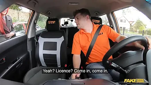 Fake Driving School - Redhead Brit Gigi Rouge Needs a Licence and Will Do Anything for It