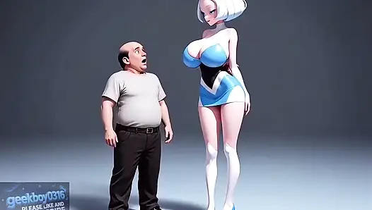 very tall monster human mixed girl sex with getting monster men - hd hentai video