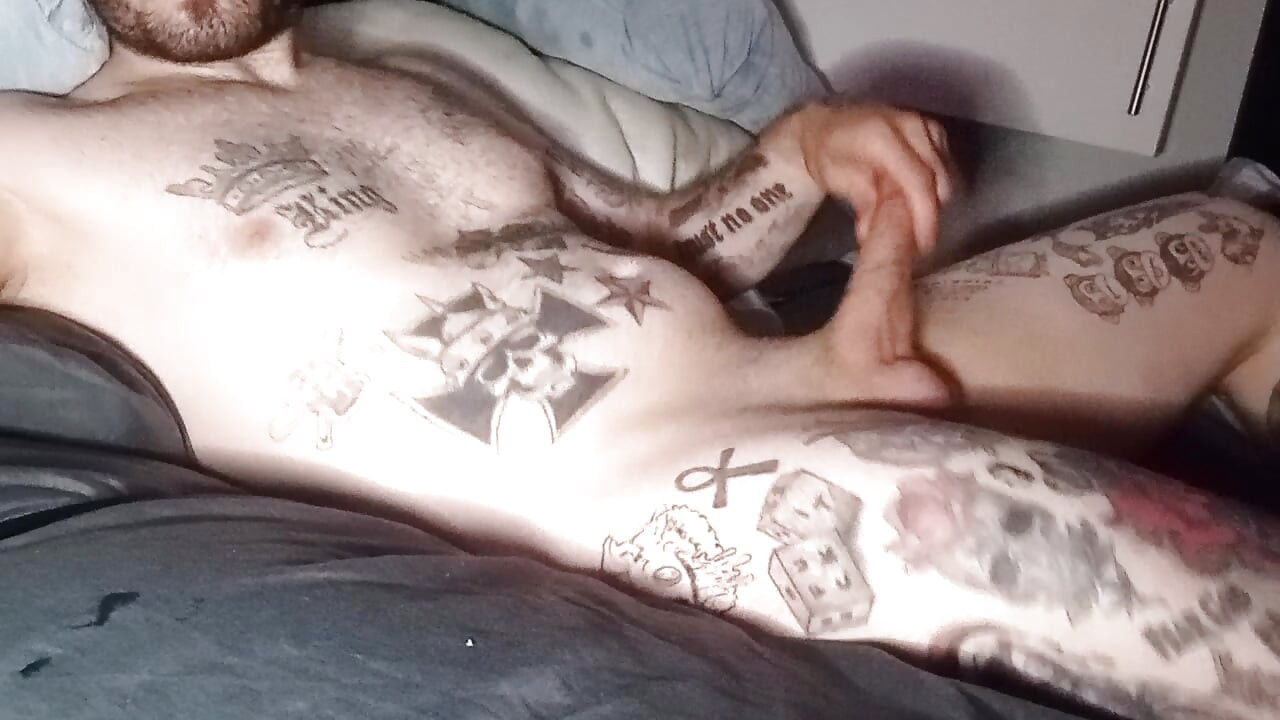 Hot guy rubbing his cock so nicely