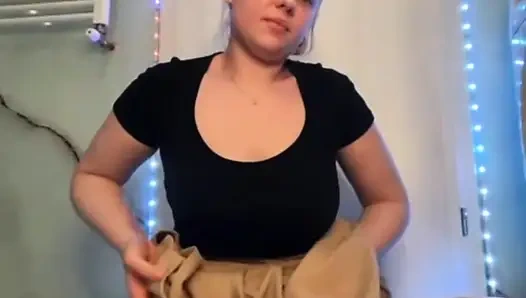 Anal fingering and playing with tight pink pussy