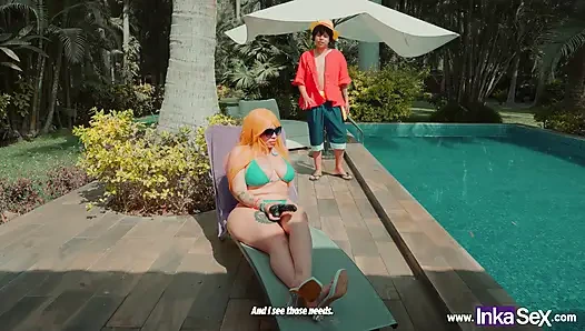 INKA SEX - Captain Luffy finds the treasure of ONE PIECE XXX in Nami's huge tits