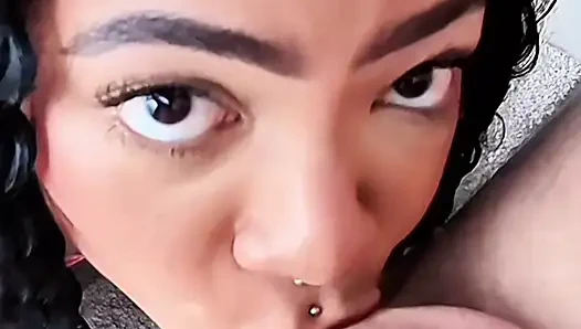 SHE STOPPED BY FOR MORE HARDCORE FUCK - Brunette Gostosa in Extreme Cowgirl ride in POV