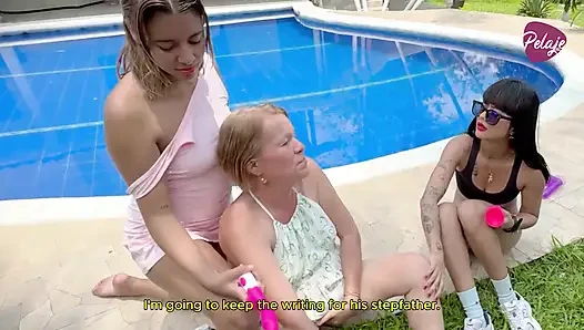 Üvey annemiz bize fışkırtma yarışmasını bir milyon dolara nasıl kazanacağımıza öğretiyor.