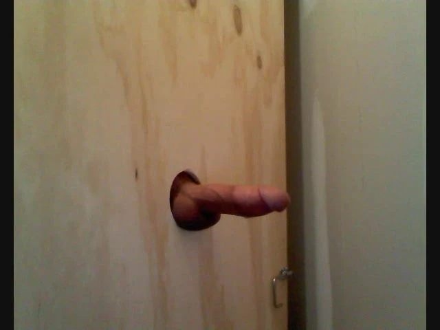 Me hands free cumshot at home gloryhole