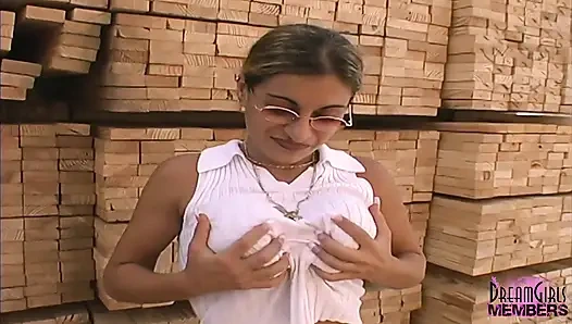 Blankziehen und heißes strumpfspiel