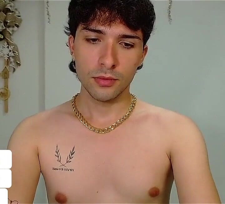 Slim Young Colombian Man From Bucaramanga Strokes His Huge Cock Until He Gets Cum on His Face