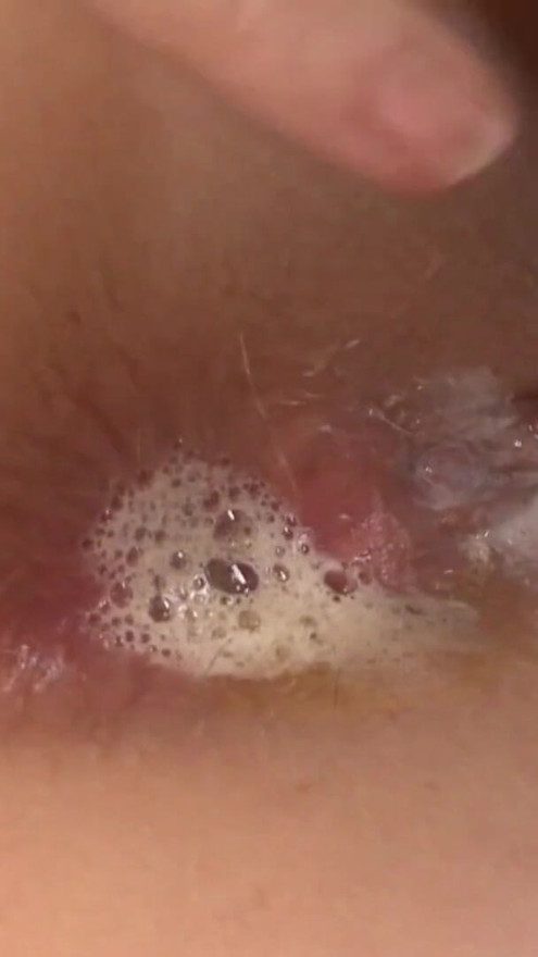 She loves having her tight white ass filled with cum by her | Clip 3
