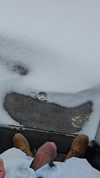 freehand in the snow