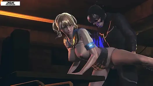 Ghost Rider and Lustful Student. Hentai 10