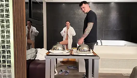 My Fiancée Left Me Alone in the Hotel Room, I Called Room Service to Fu...