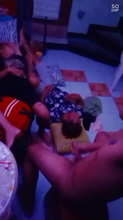 Pinoy Twink Jerks His Hard Cock Next to my resting Friends - Full Cumshot on Faphouse
