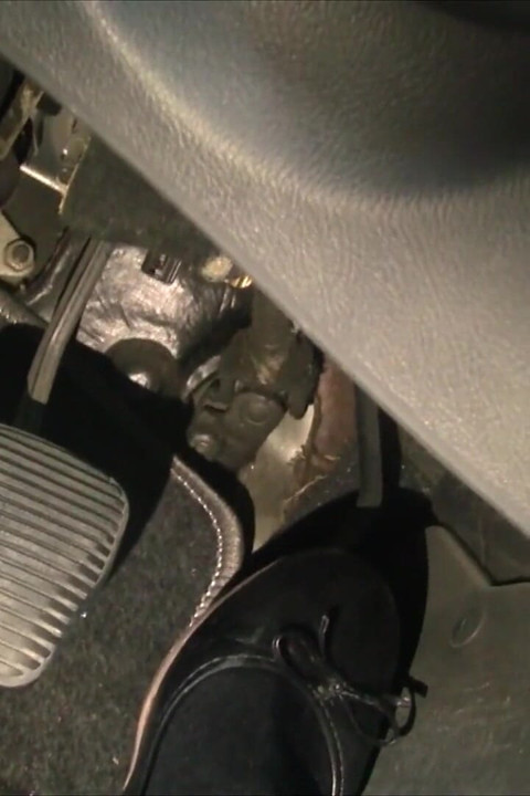 Nyllady Driving and Revving Her Bravo in High-heeled Boots and Black Ballet Flats