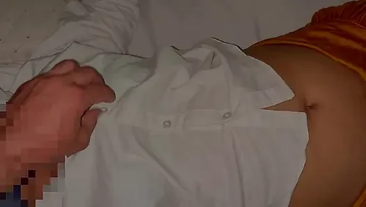 Indian MILF aunty tight pussy fucked by house worker in her bedroom