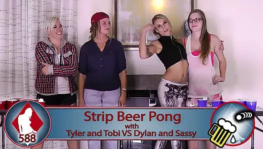 Tobi'nin ikonik dövmesi öncesinde striptiz bira pong oyunu beklentisi