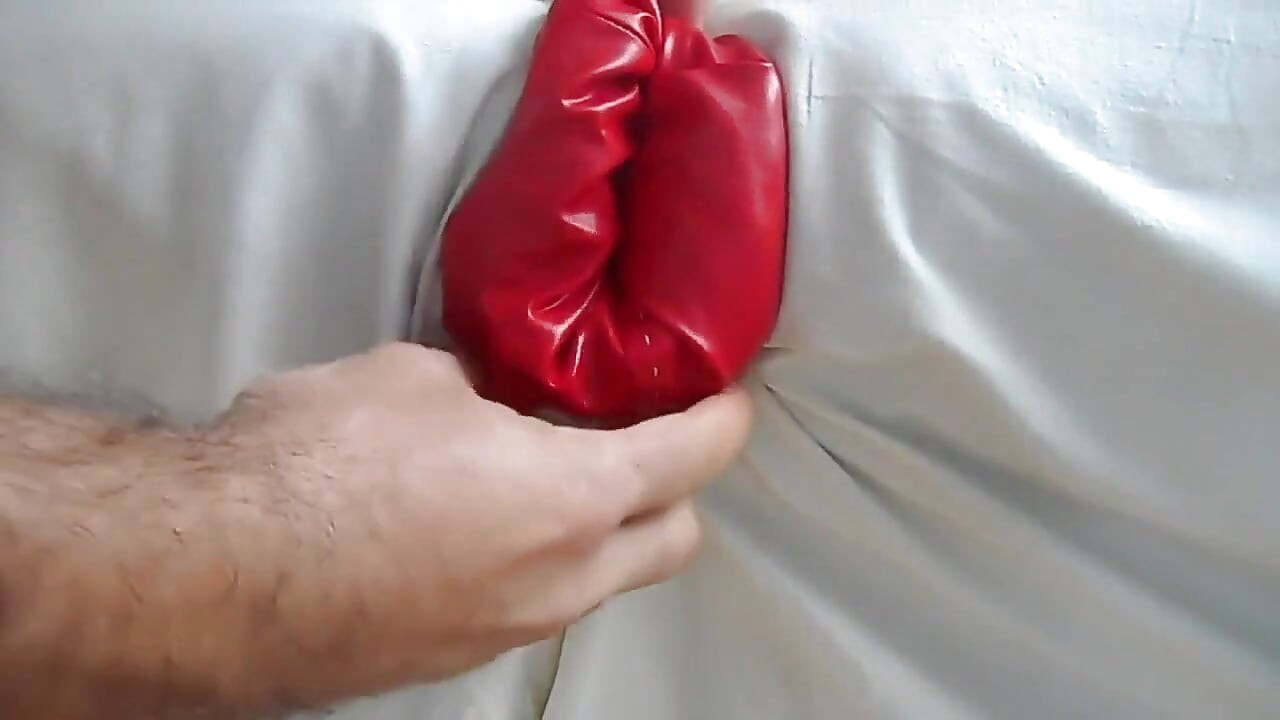 Leather jacket and bag gets fucked