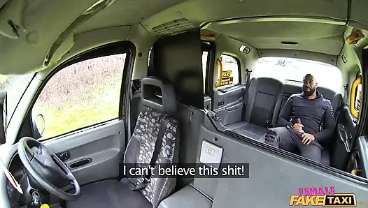 Female Fake Taxi - Big Black Cock Deep in Drivers Ass