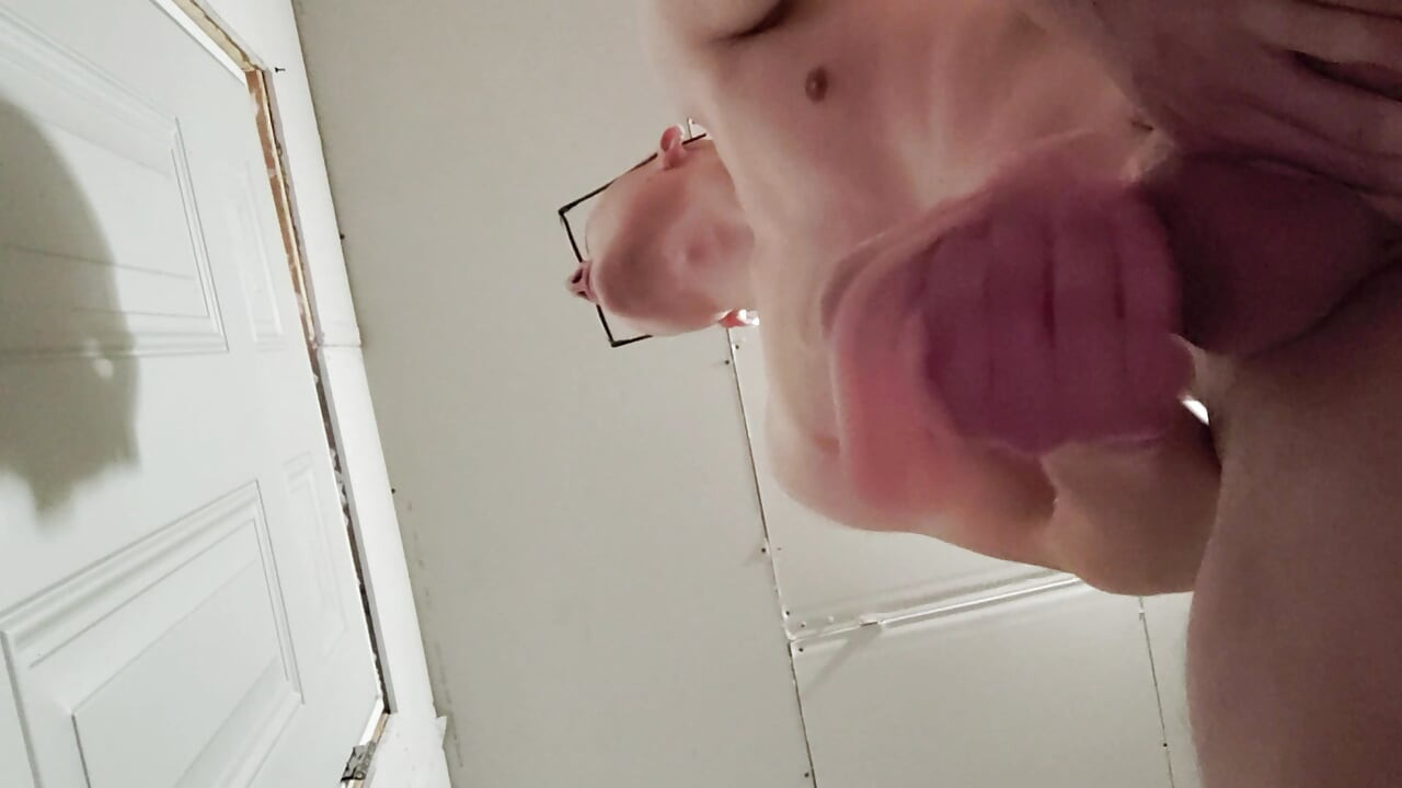 Enjoying my pocket pussy with my bwc cumming inside of it