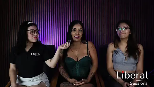 ORGY with two HOTWIVES, they are fucked by strong men