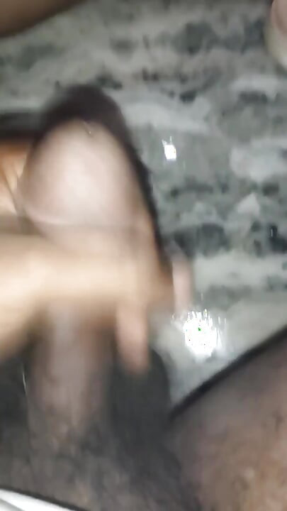 Handjob in Bathroom