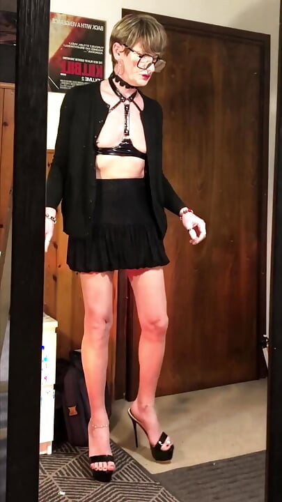 Classy Lady Walking in High Heels