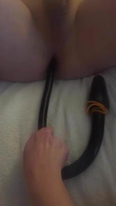 Faith takes 30 inch deep dildo