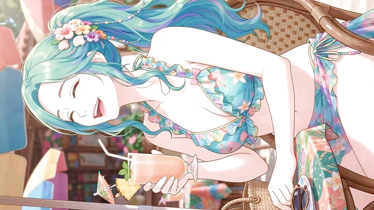 The Joyful Days of Beautiful Anime Girls: Summer Paradise 3D Anime AI-Generated